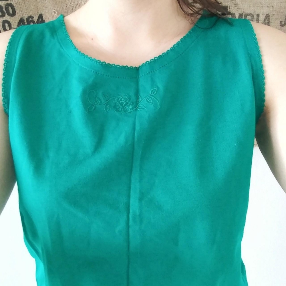 Vintage Green Tank Top